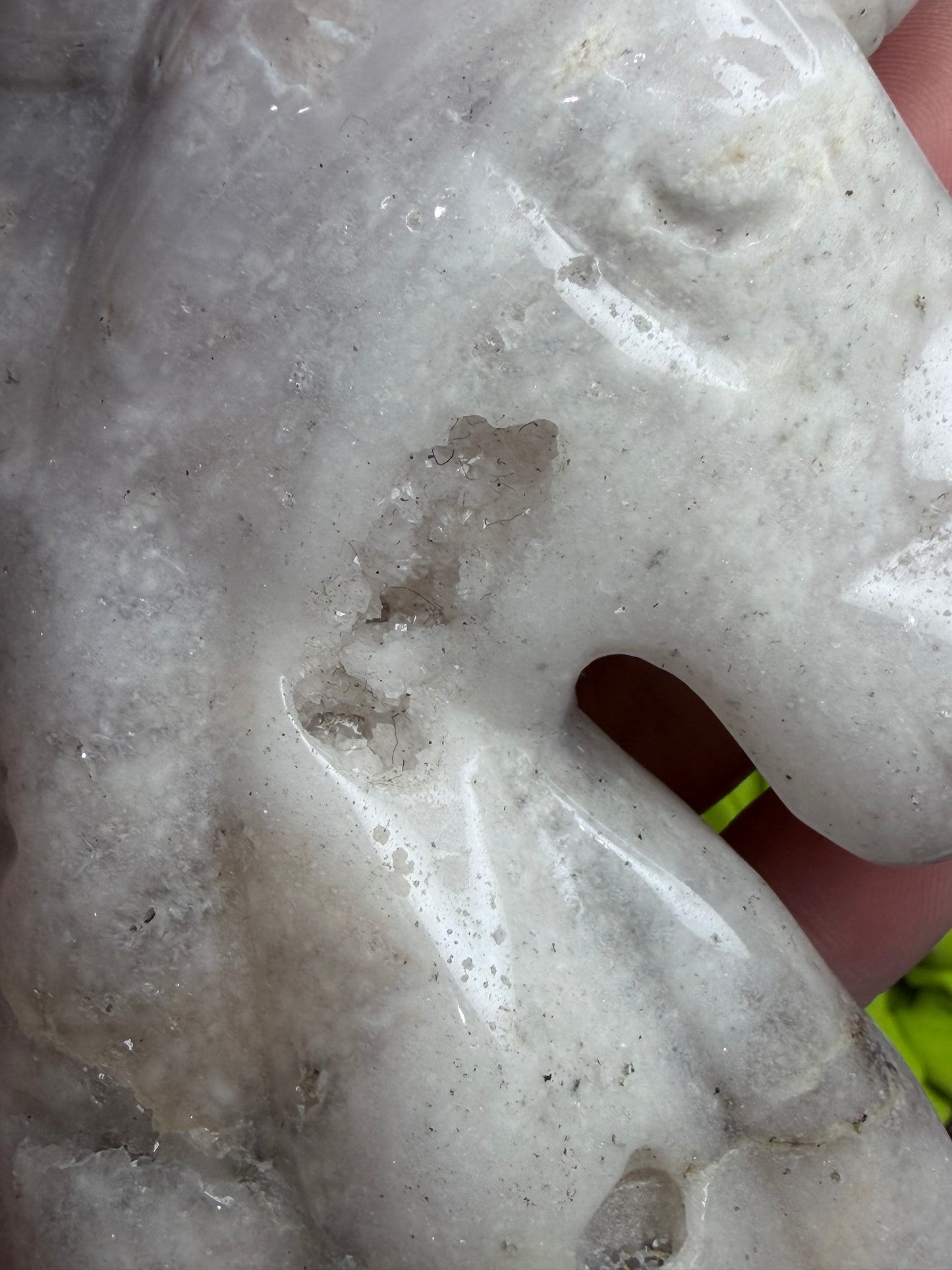 Flower Agate Unicorn Carving – 10cm | 351g