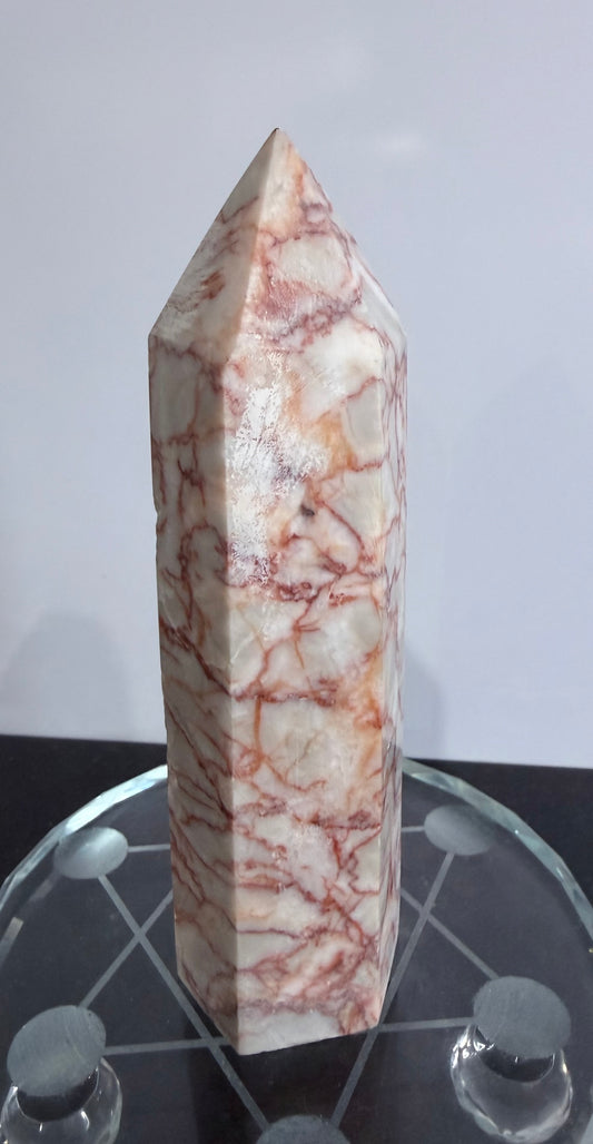 Red Vein Jasper Crystal Tower – 13.4cm | 314g C