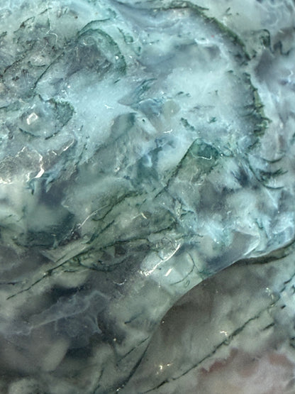 Moss Agate Mini Fox Mask