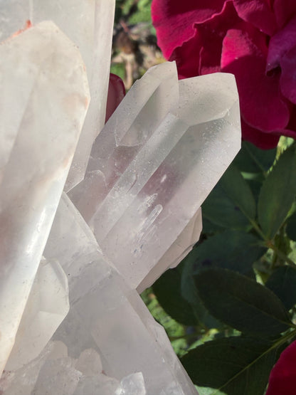 Clear Quartz Cluster with Double Twin Points – 231g -