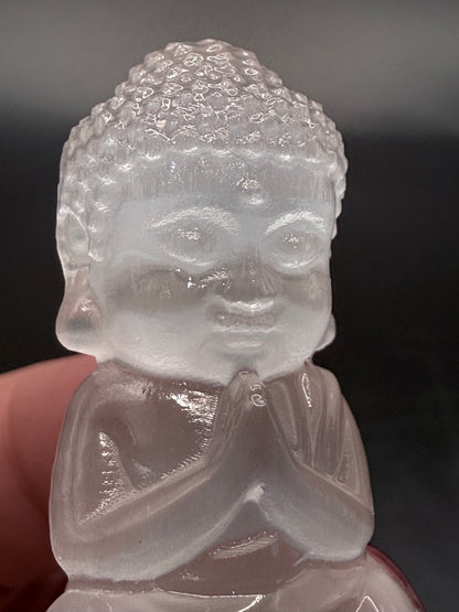 Selenite Buddha Figurine – Peace & Purity  5.1 × 2.3 cm