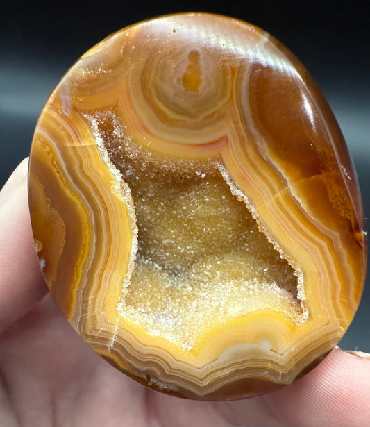 Carnelian Agate Druzy Freeform