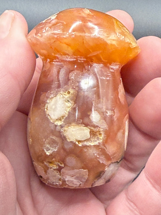 Sakura Flower Agate Mushroom