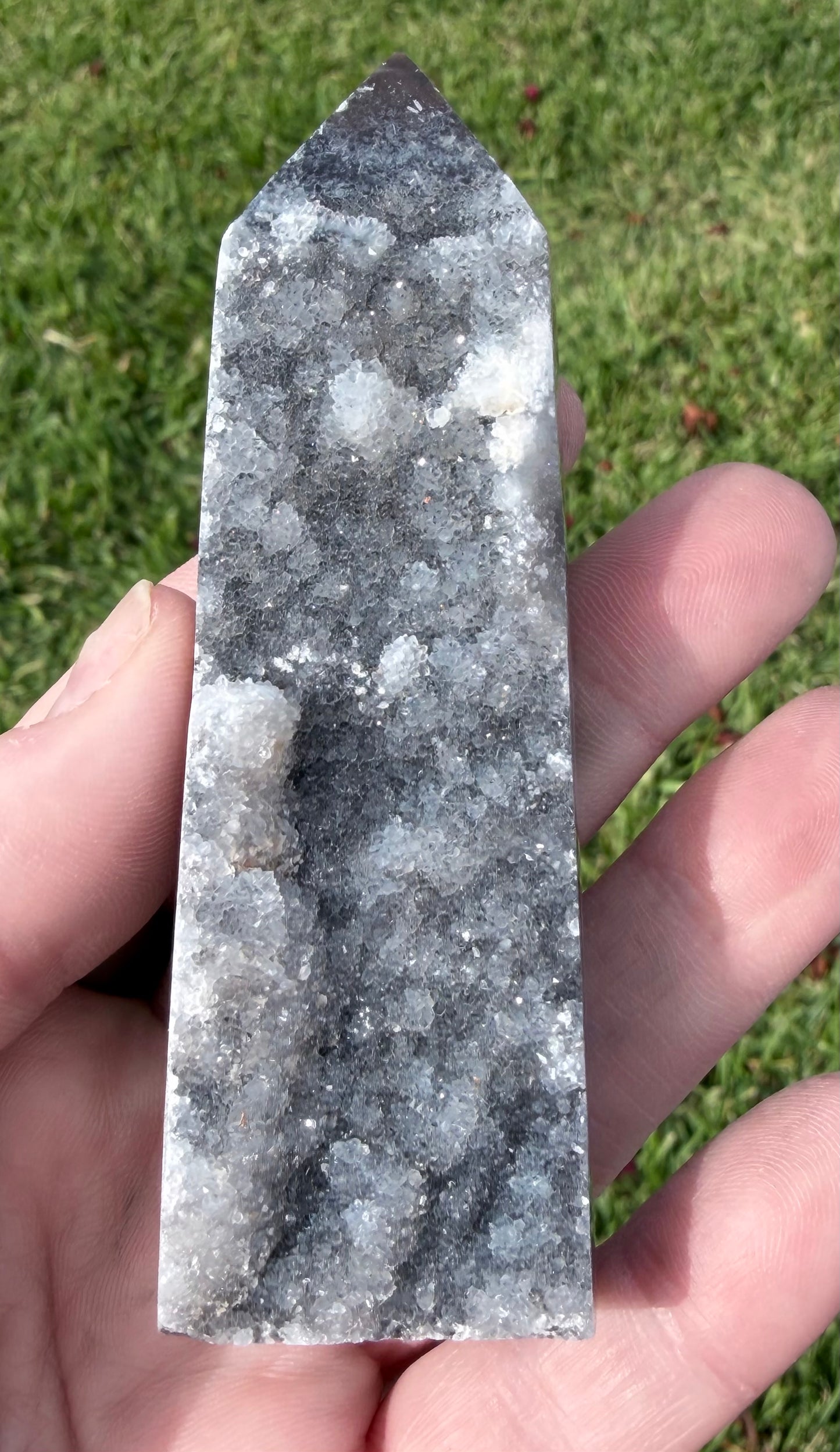 Sphalerite Druzy Tower – 10cm