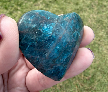 Blue Apatite Heart
