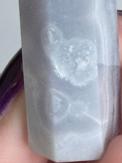 Blue Lace Agate Tower – 4.8cm | 21g