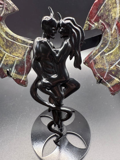 Dragon’s Blood Lovers Winged Sculpture (Devil & Angel