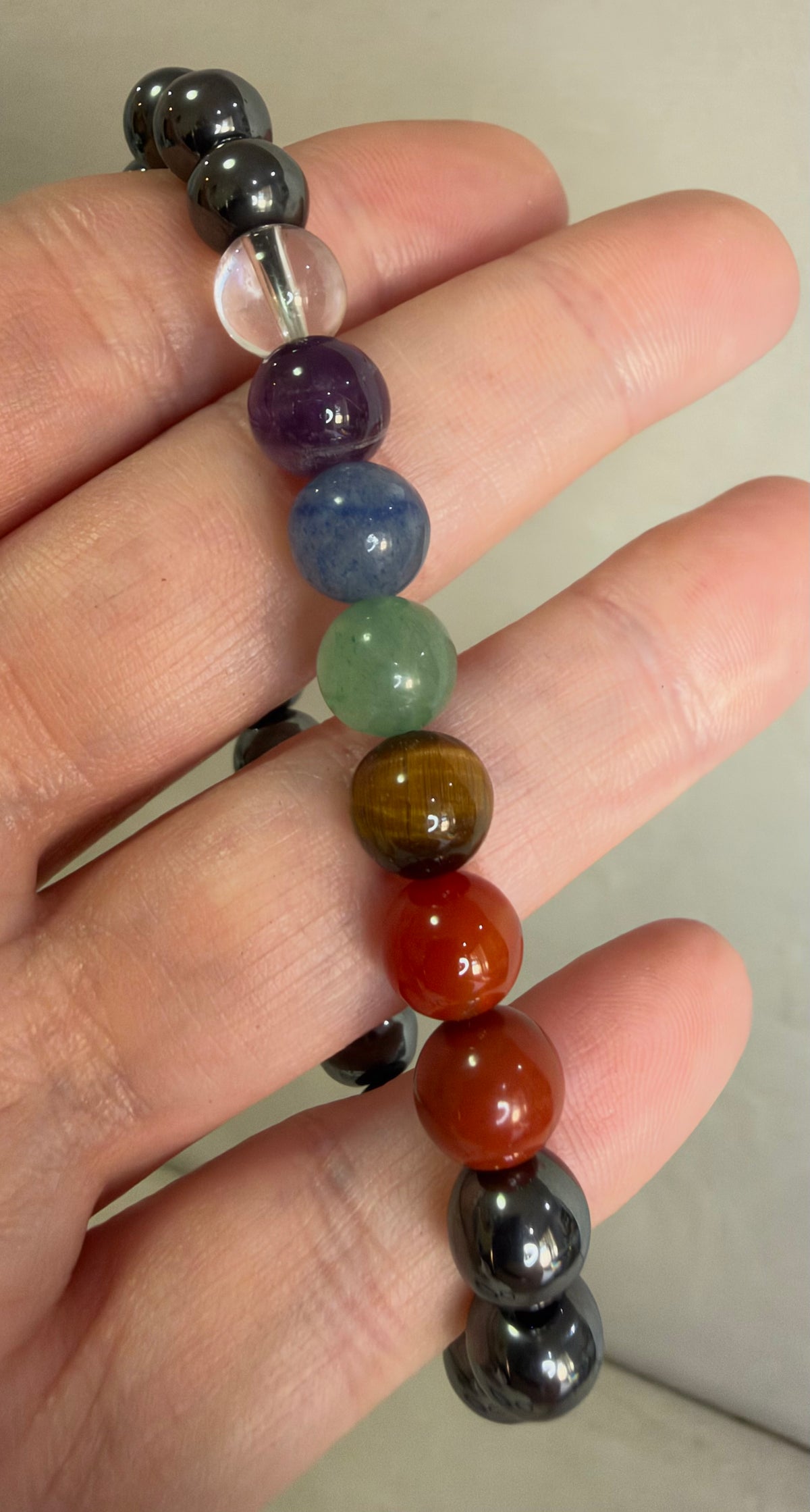8MM Hematite Chakra Bracelet