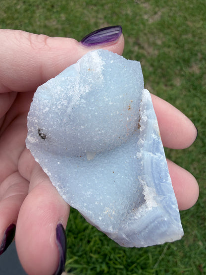 Blue Lace Agate Druzy Freeform – 71g