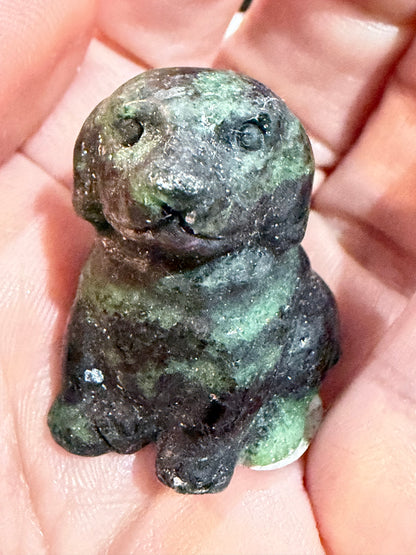 Crystal Dog Carving – 4cm