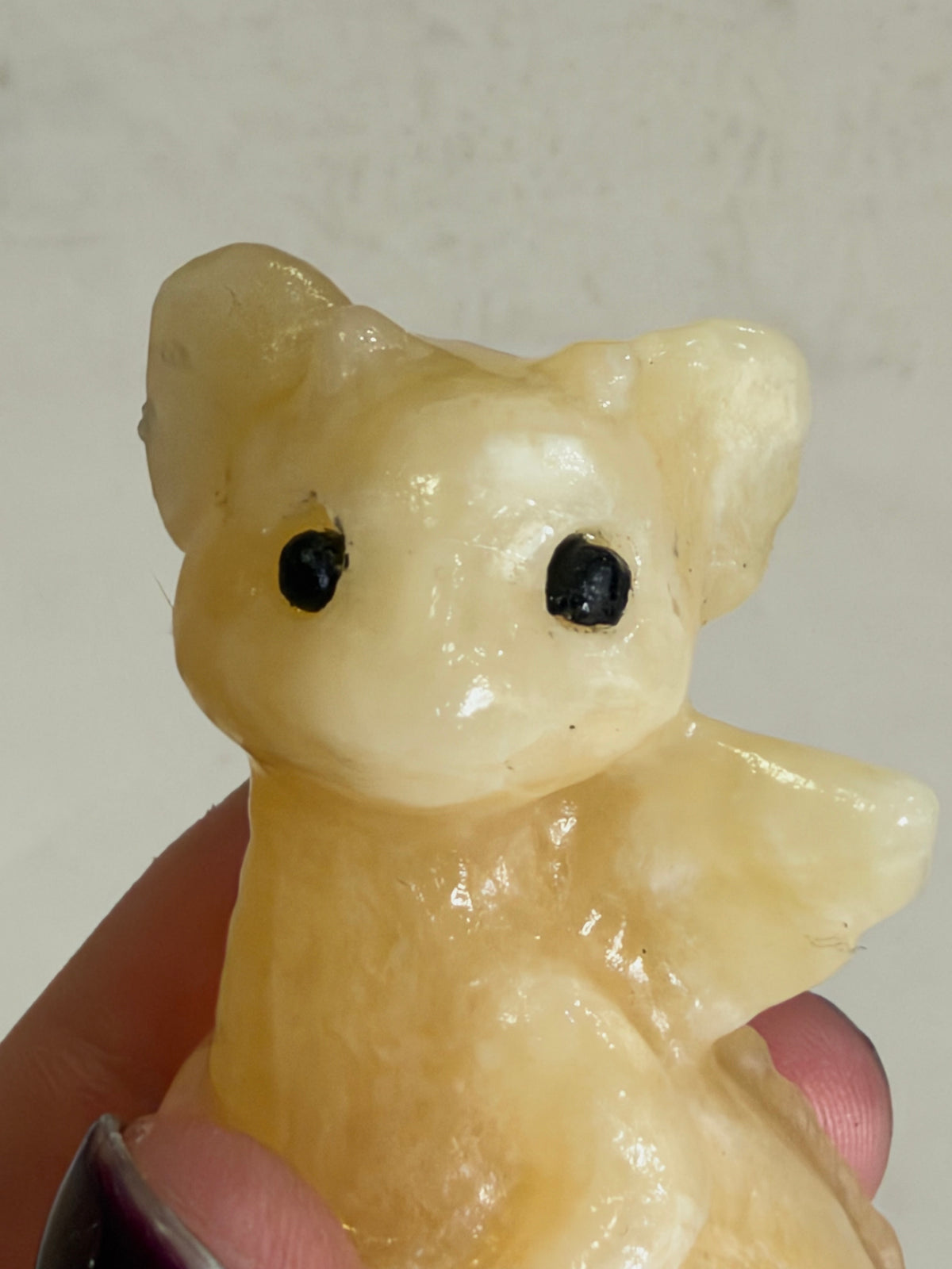 Baby Dragon Yellow Calcite Carving – 6 cm