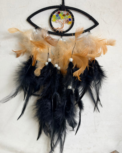 Evil Eye Tree of Life Dreamcatcher – 35 × 15cm