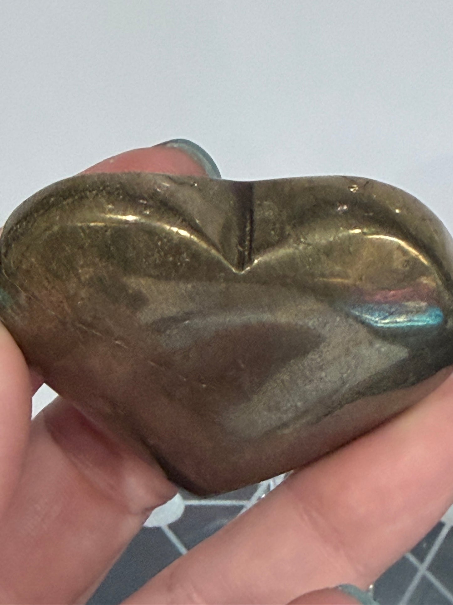 Pyrite Heart with Stand 5.6cm C