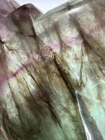 Dendritic Fluorite Butterfly Bowl – 338g
