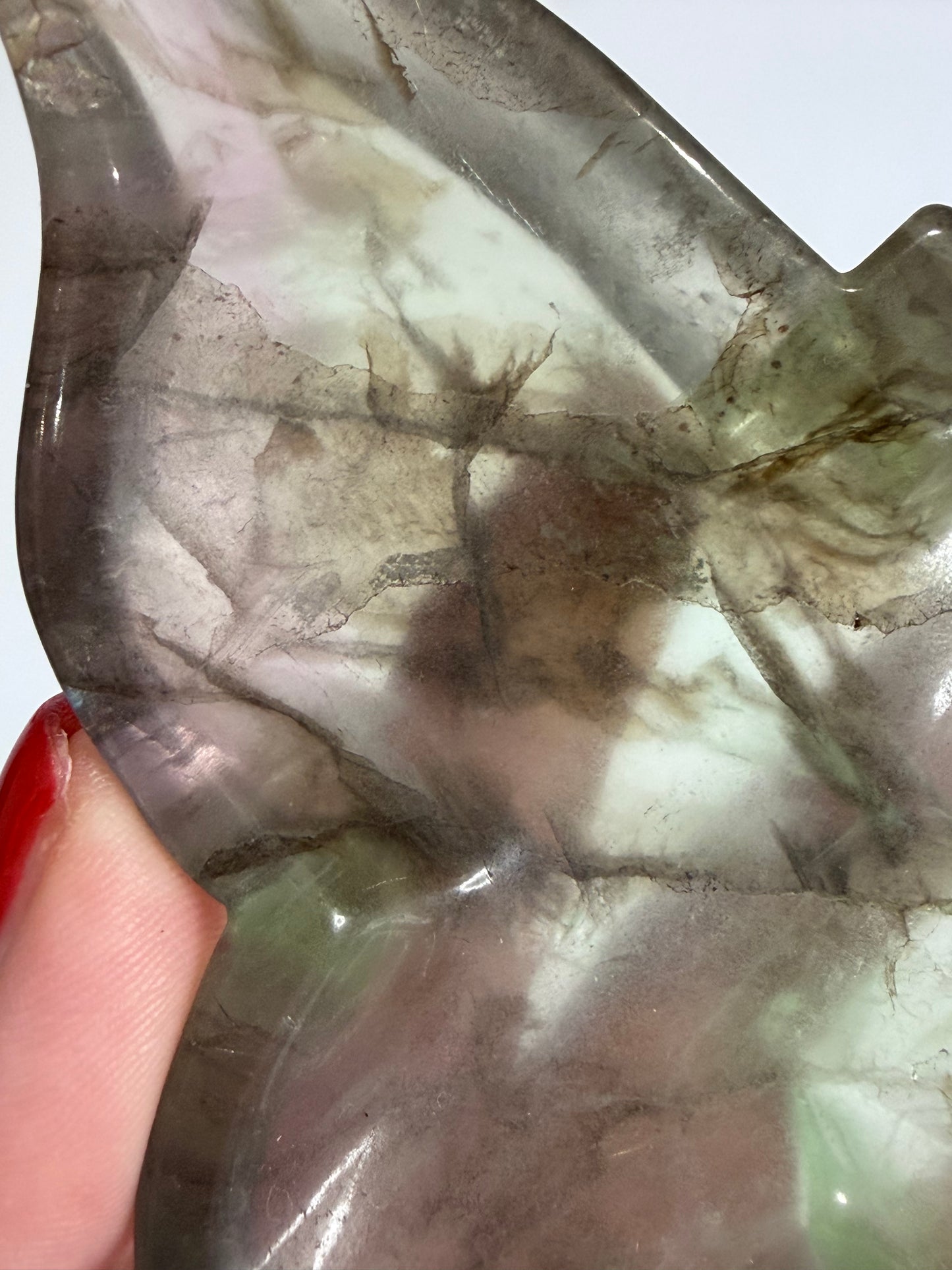Dendritic Fluorite Butterfly Bowl – 317g