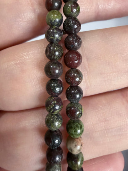 4mm Dragon Blood Jasper Bracelet –

Strength • Courage • Vitality
