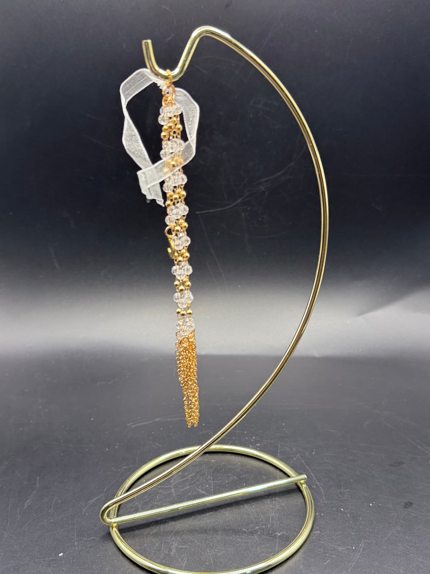 Hanging Sphere Display Stand – Gold Finish (Sphere not included)