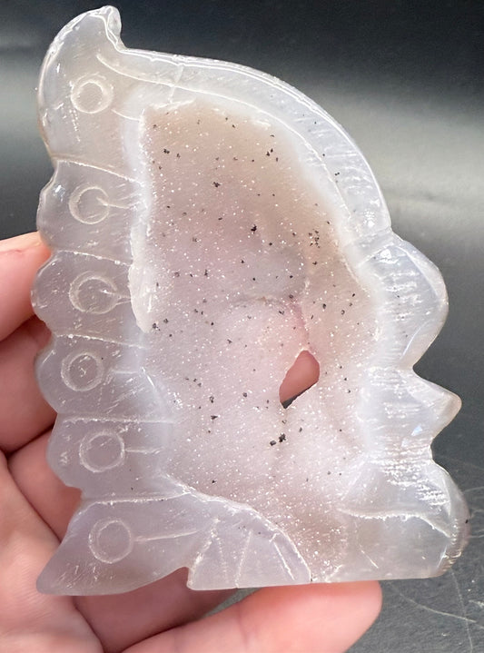 Agate Fairy with Sparkling Druzy