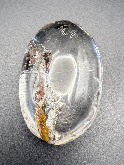 High Quality Garden Quartz (Lodolite) Palm Stone