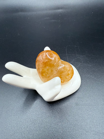 Golden Healer Quartz Heart – 4cm