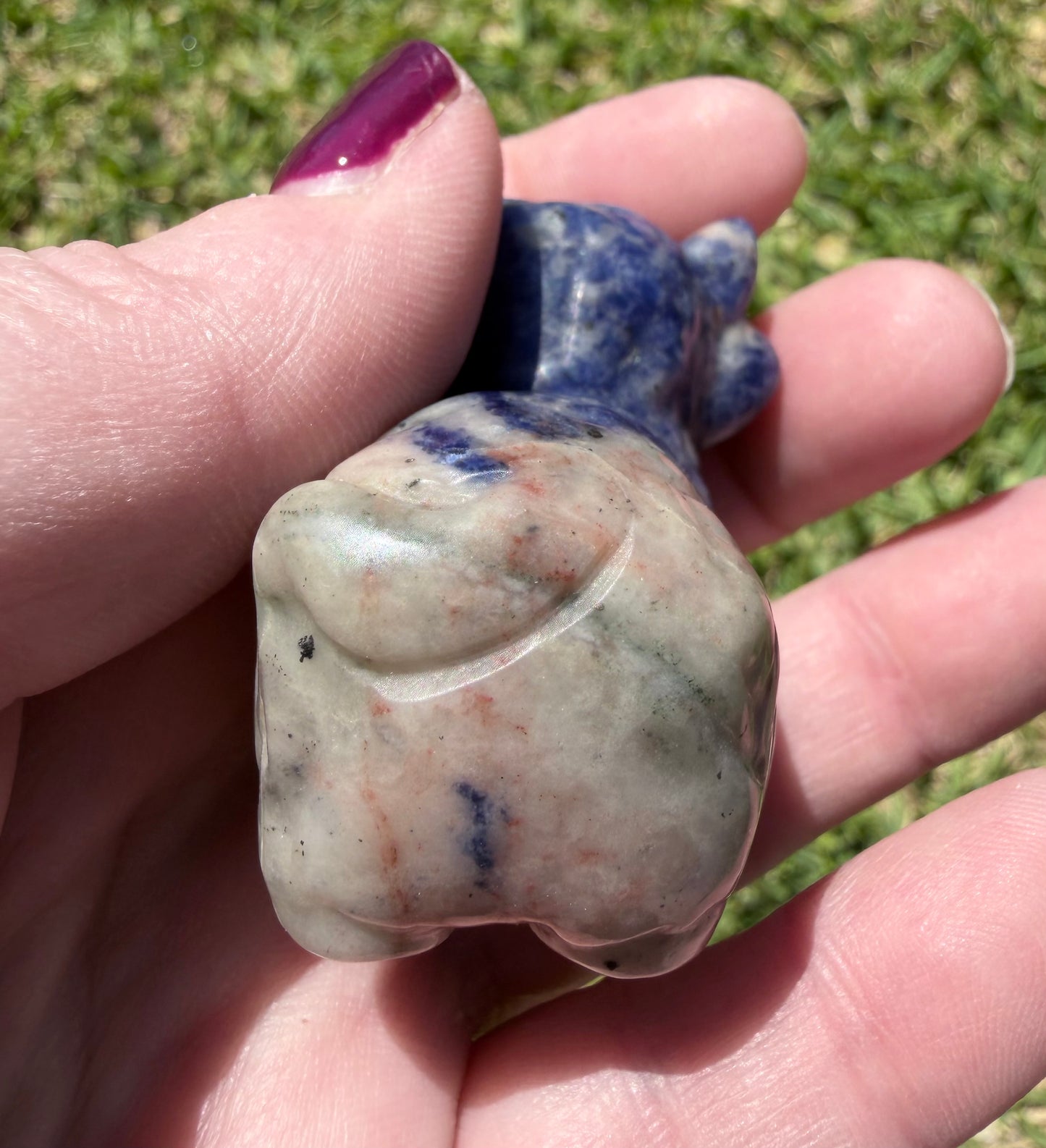 Sodalite Highland Cow 5.5x4.5cm