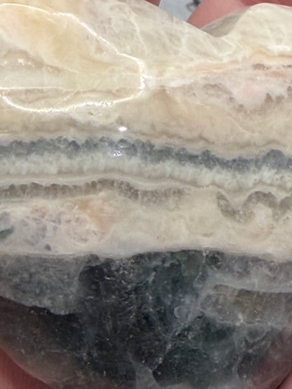 Fluorite in Matrix Heart – UV Reactive 133g | 6.2 x 5.7cm