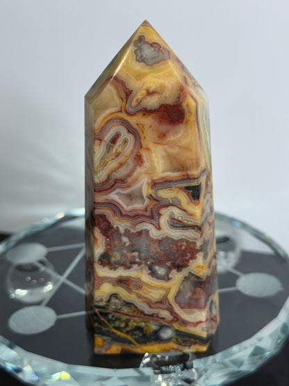 Crazy Lace Agate Tower – C -