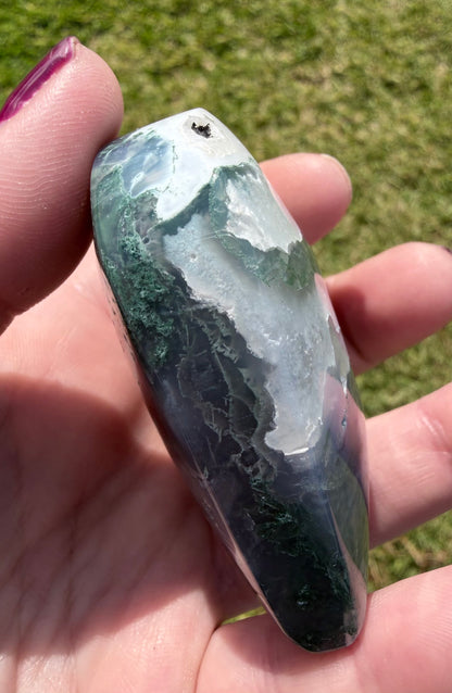 Moss Agate Heart