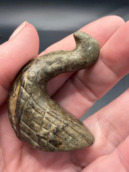 Pyrite Dragon Carving