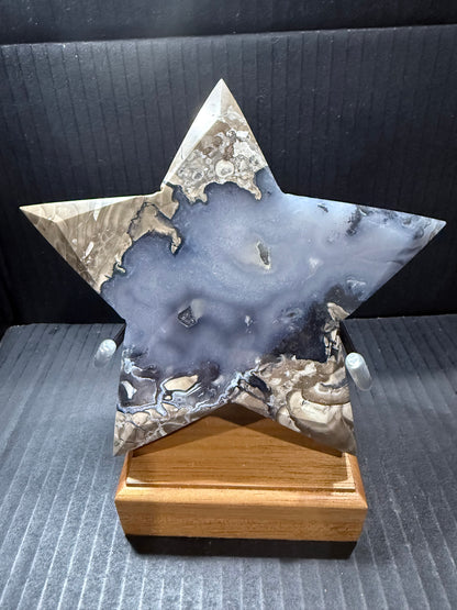 Volcano Agate 1kg Star on Stand