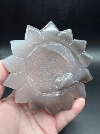 Druzy Agate Sunflower