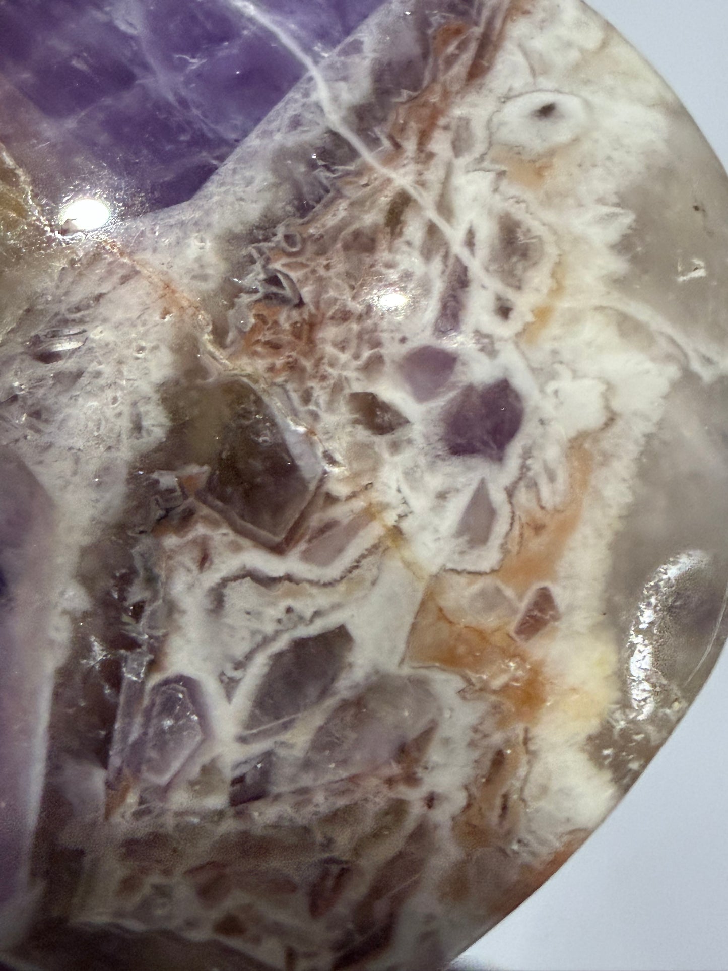 Chevron Amethyst Heart – Self Standing D