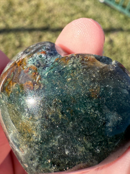 Ocean Jasper 4cm Puffy Heart