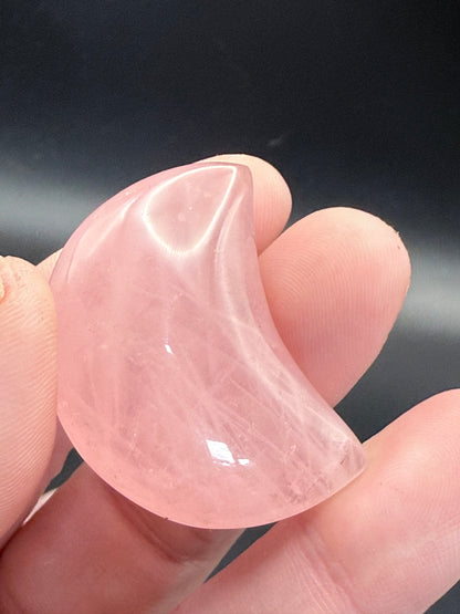 Rose Quartz Moon from Madagascar