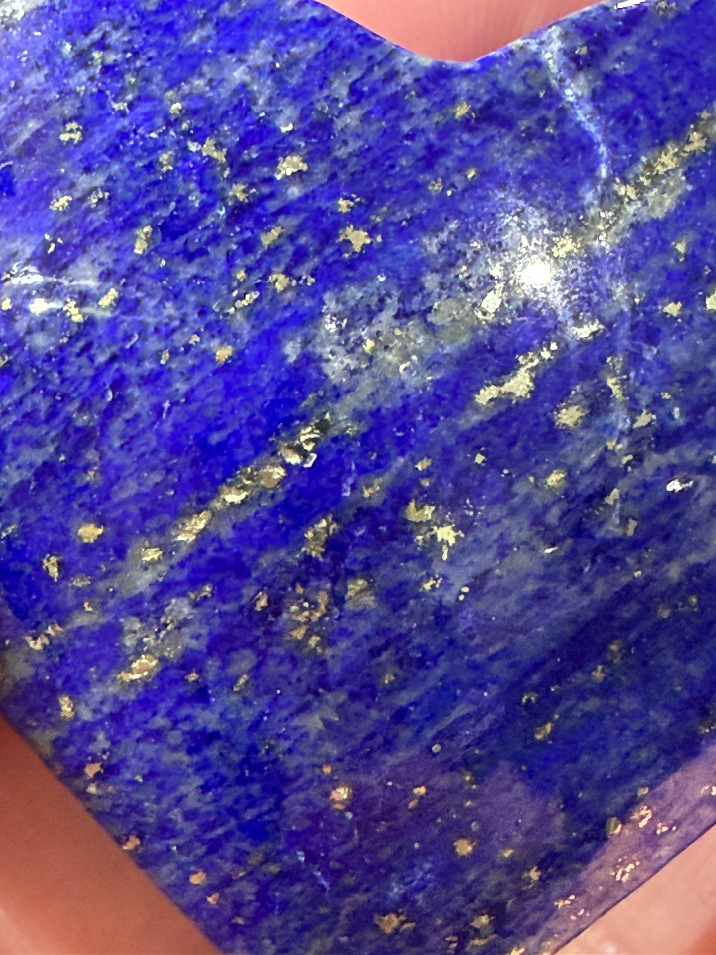 Lapis Lazuli Heart – Deep Blue with Natural Pyrite | 4.4 cm | 61g A