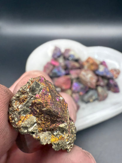 Raw Peacock Ore Specimen Tumbles 50gm