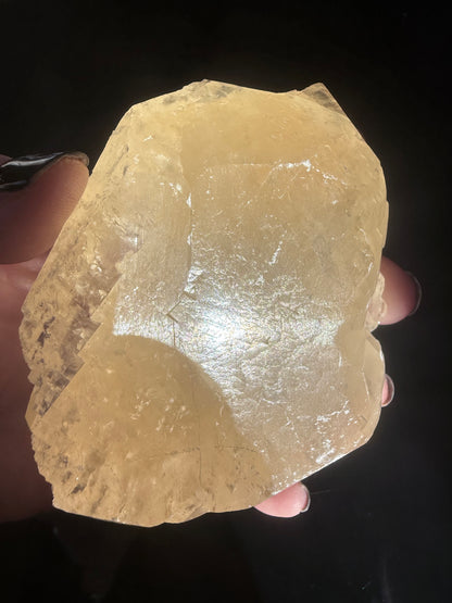 Raw Calcite on Light Base