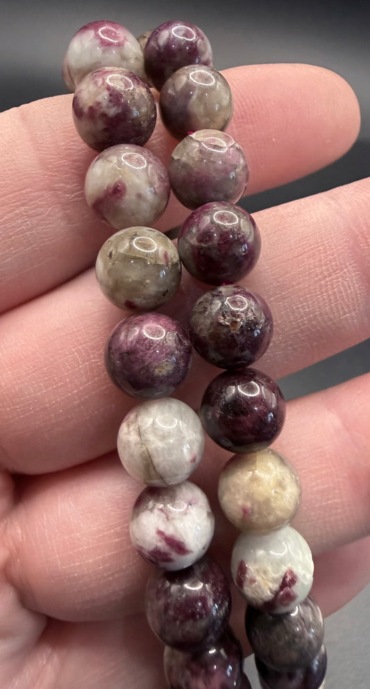 Pink Tourmaline (Rubellite) Bracelet 8MM - Crystal wonderland By Lisa