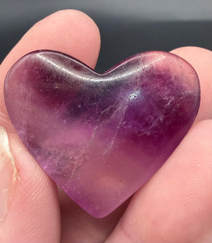 Fluorite Hearts assorted colours– 3cm