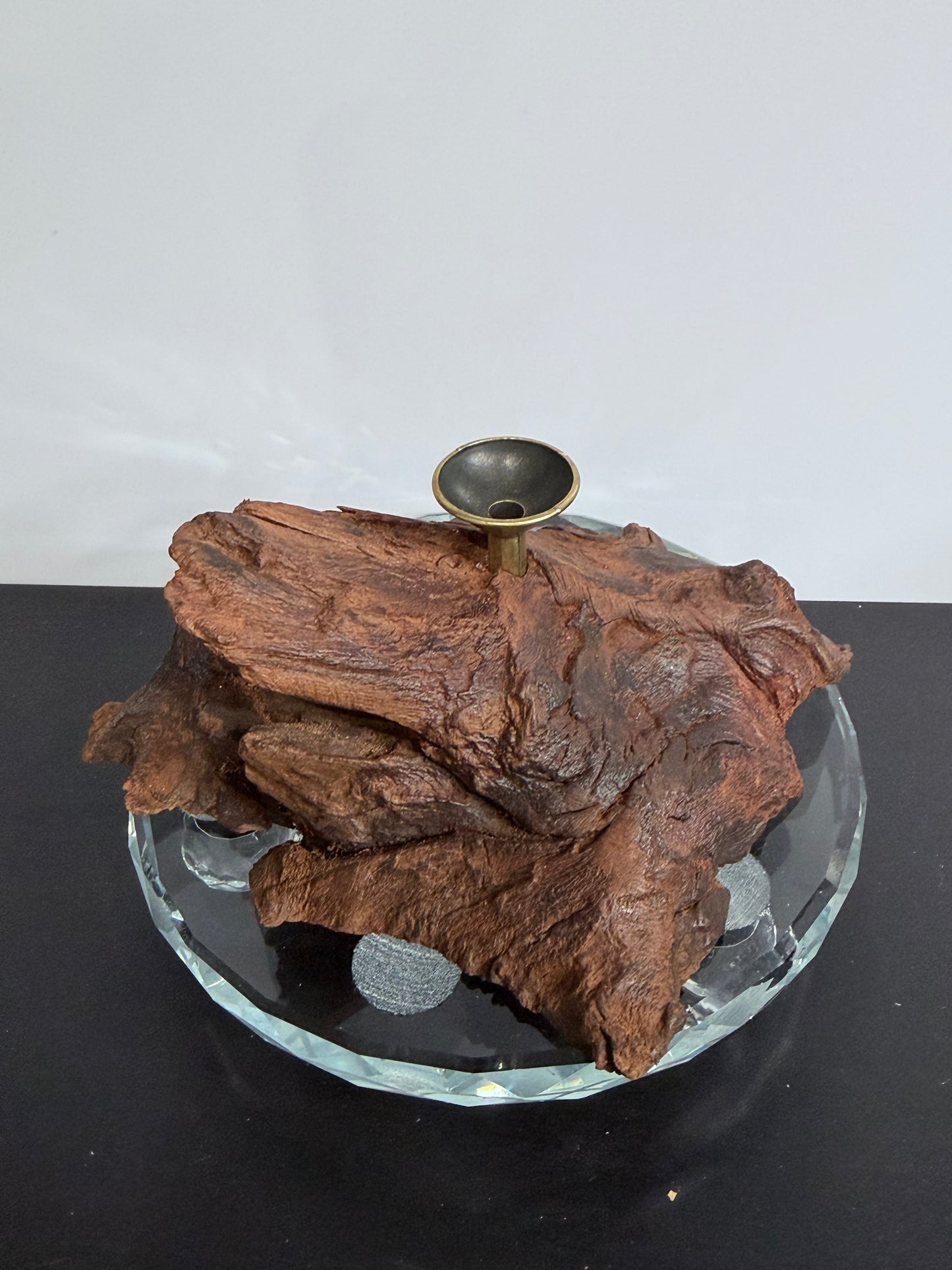 Natural Driftwood Sphere Stand A