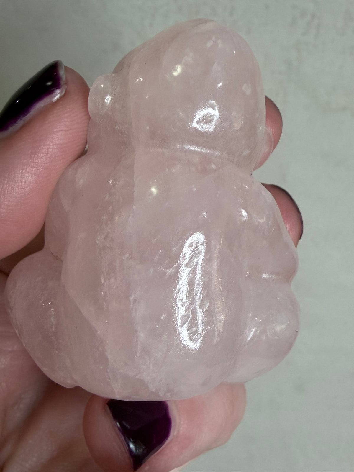 Rose Quartz Monkey Carving – 5cm