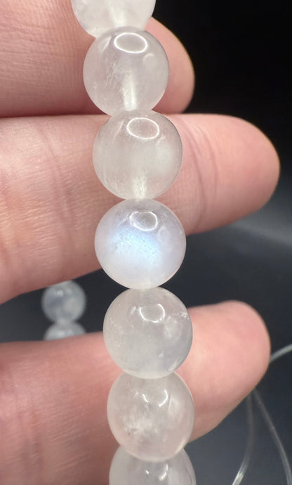High Quality Blue Moonstone 8mm Bracelet