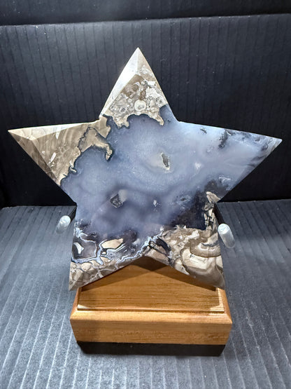 Volcano Agate 1kg Star on Stand