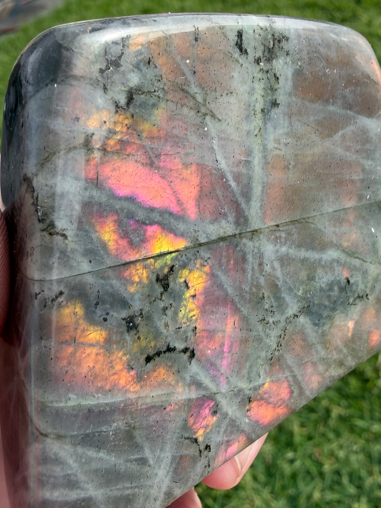 Sunset Flash Labradorite Freeform – 223g