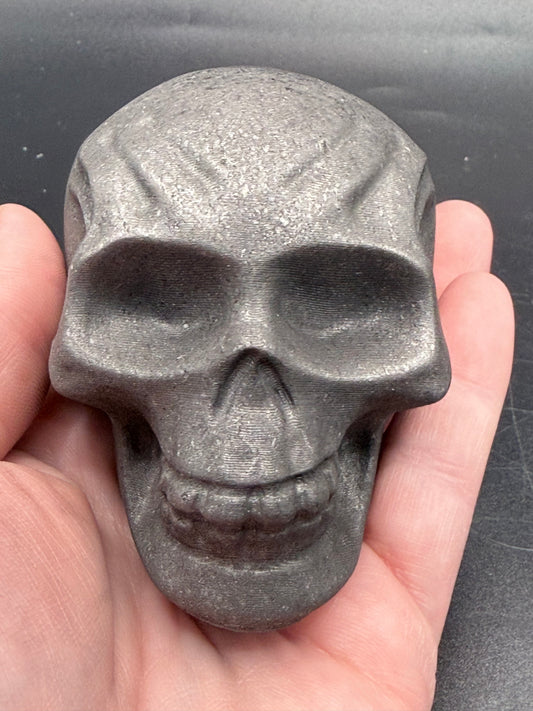 Shungite Skull