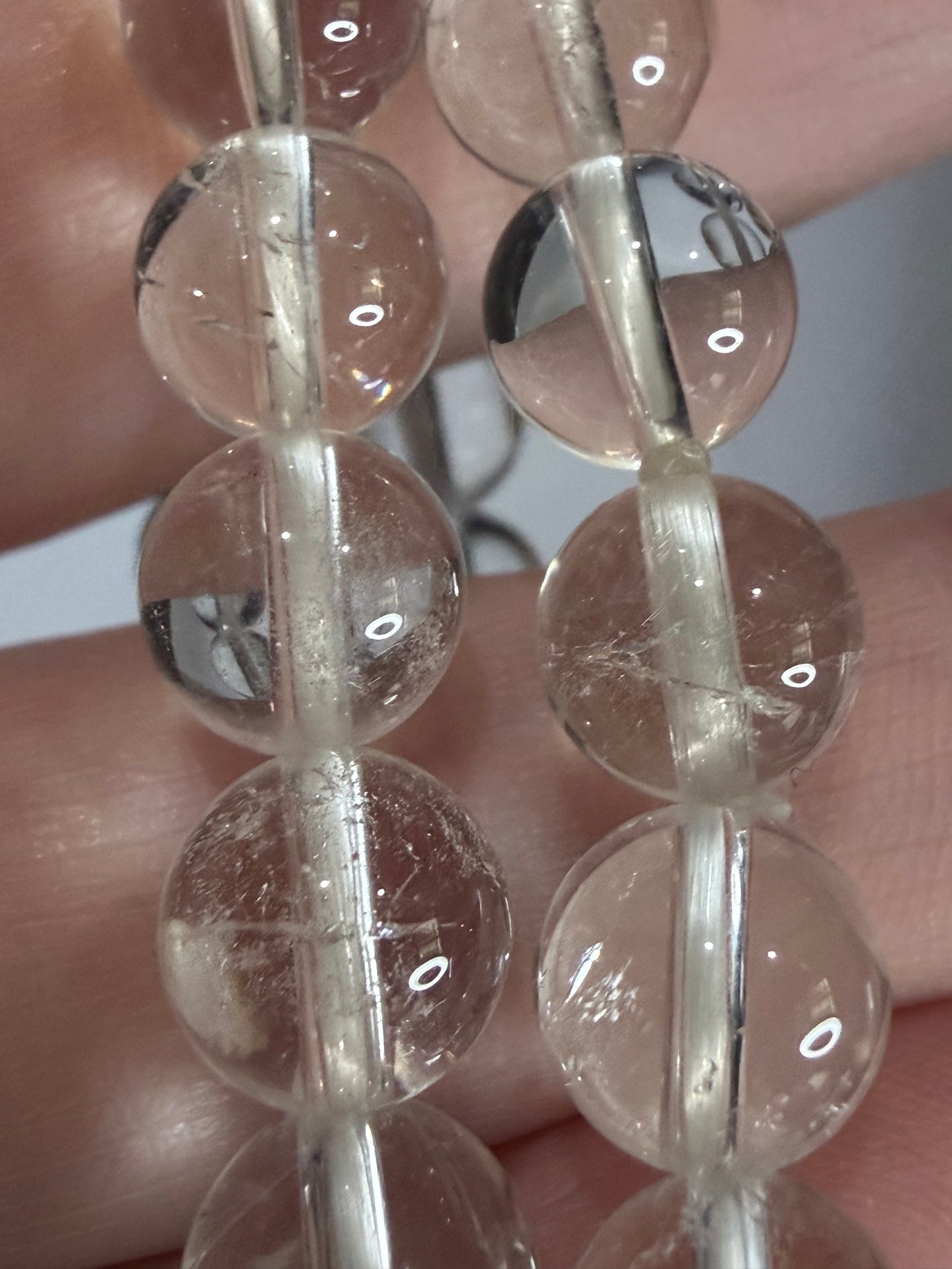 8mm High Quality Clear Quartz Bracelet Natural Quartz | Clarity, Energy Amplification & Balance