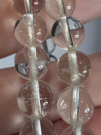 8mm High Quality Clear Quartz Bracelet Natural Quartz | Clarity, Energy Amplification & Balance