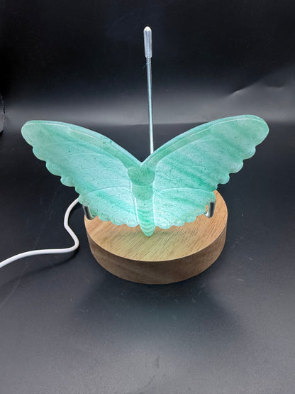 Green Aventurine Butterfly Carving