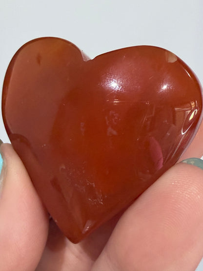 Carnelian Agate Geode Heart C -