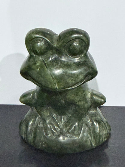Serpentine Frog Carving